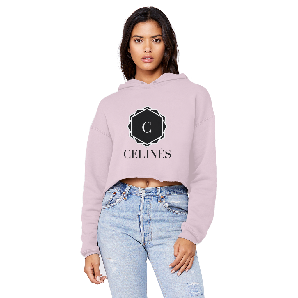 Cropped Raw Edge Boyfriend Hoodie