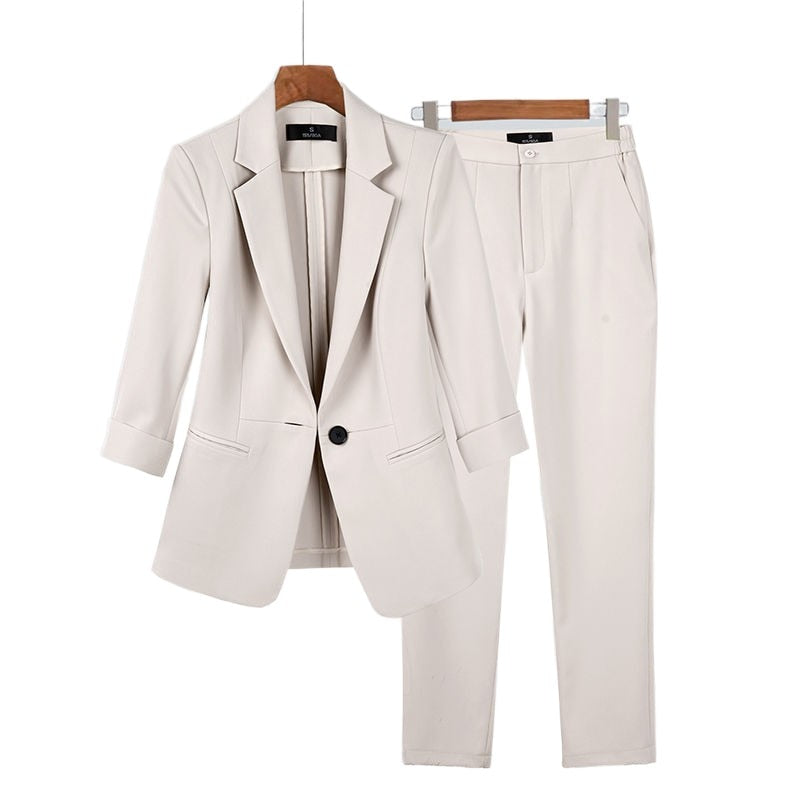 Elegant Suit Jacket Matching Set Women