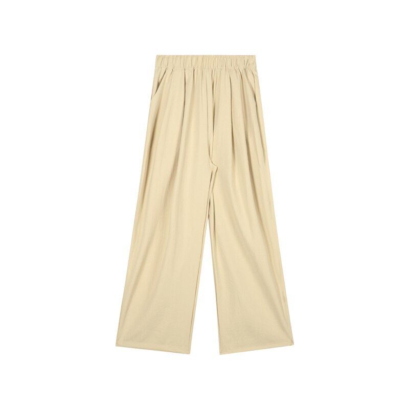 Loose Suit Pants For Women High Waist Straight Wide Leg Pants