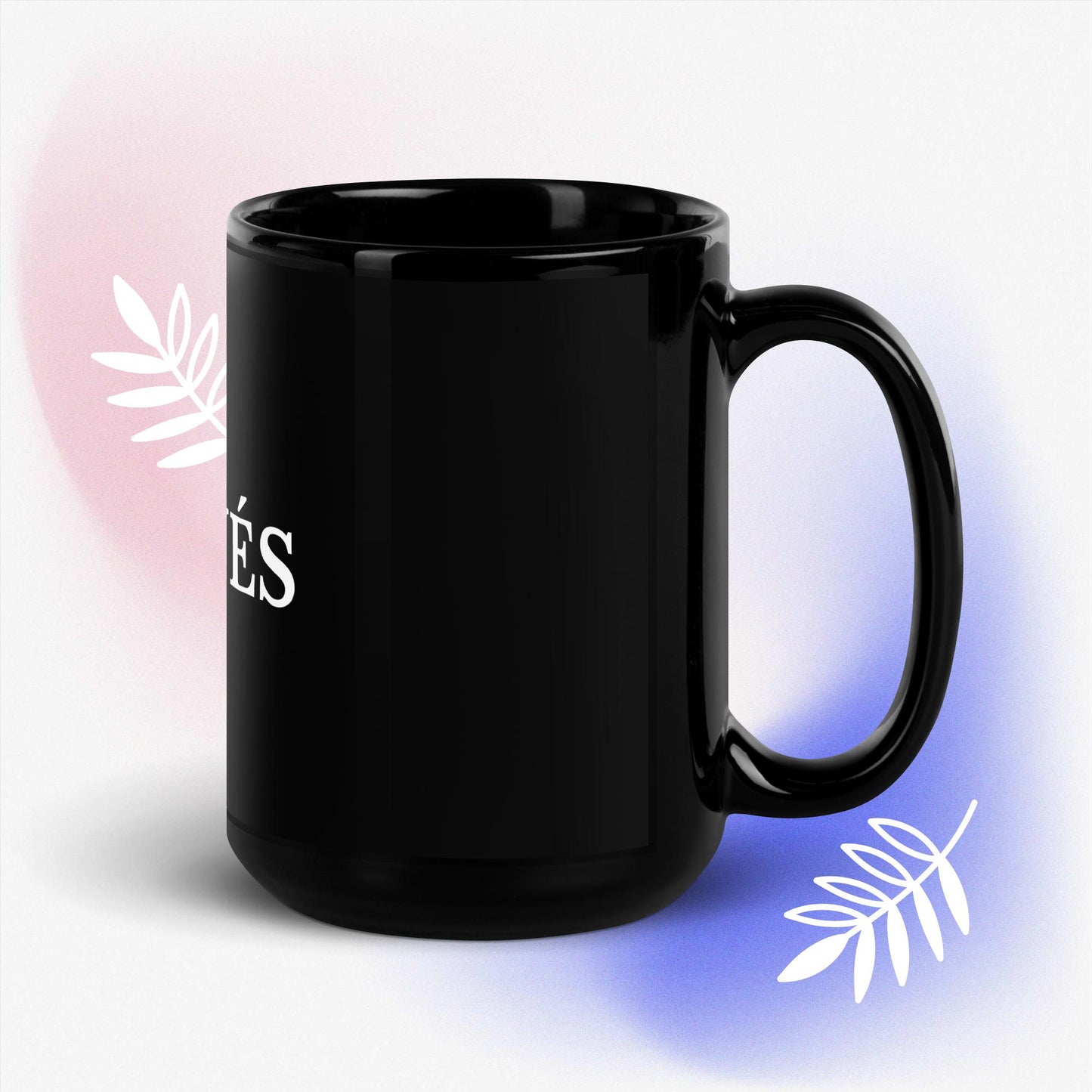 JUST Black Glossy Mug