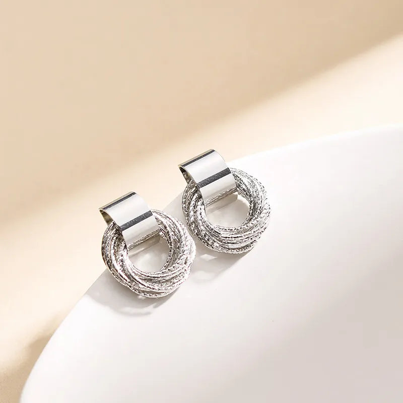 Retro Small Circle Earrings Jewelry