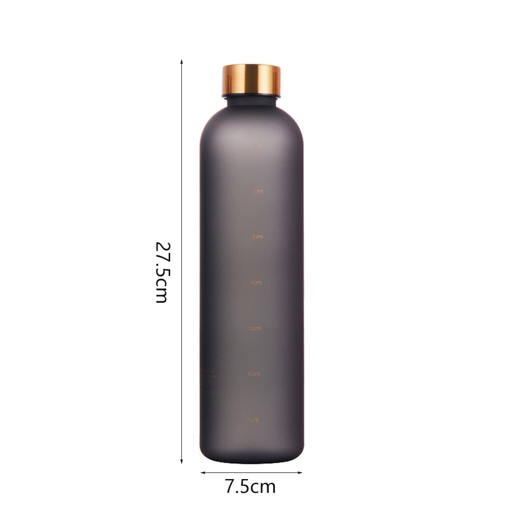 1L Water Bottle With Time Marker
