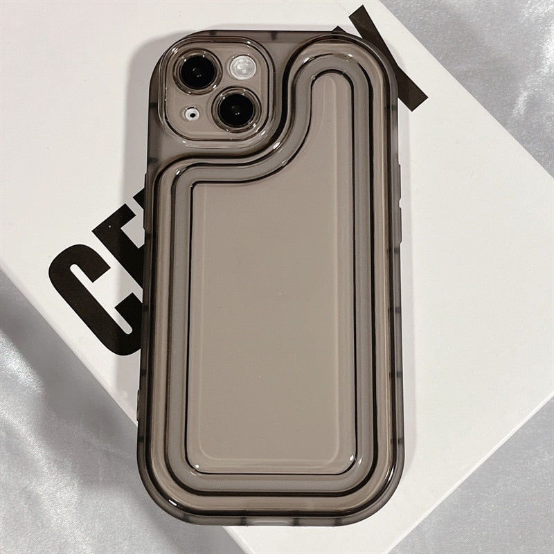 Simple And Transparent Airbag Materials Phone Case For iphone