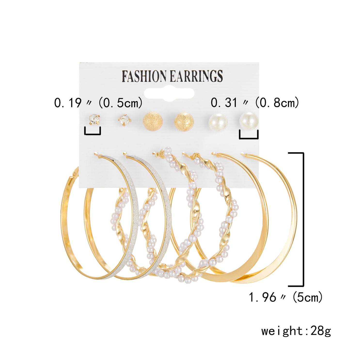 6 Pairs Earrings Set ewelry